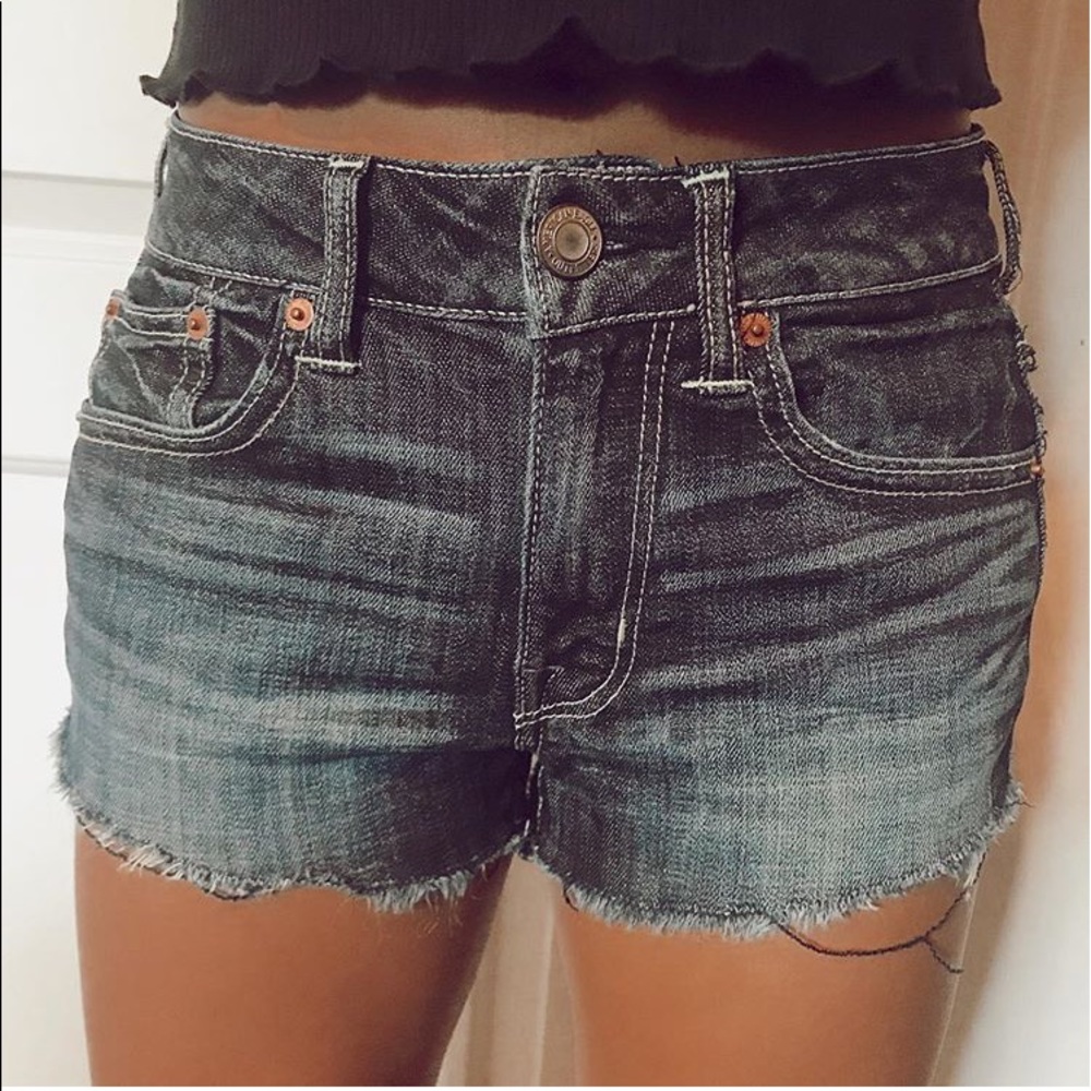 AEO Dark Wash Shorts